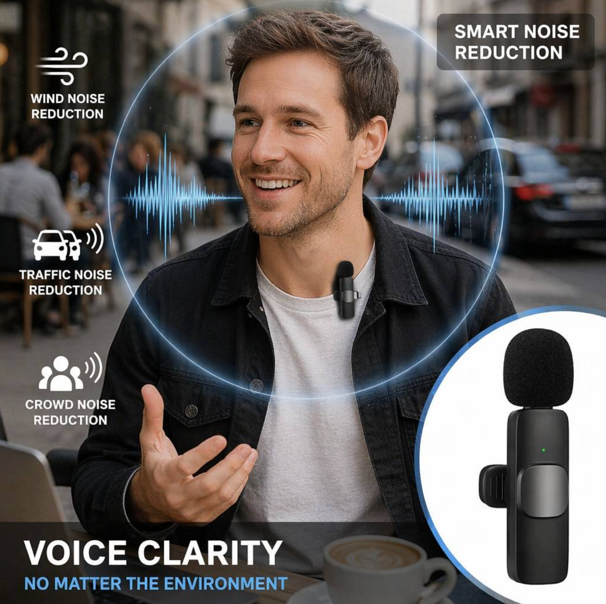 K9 Wireless Lavalier Microphone