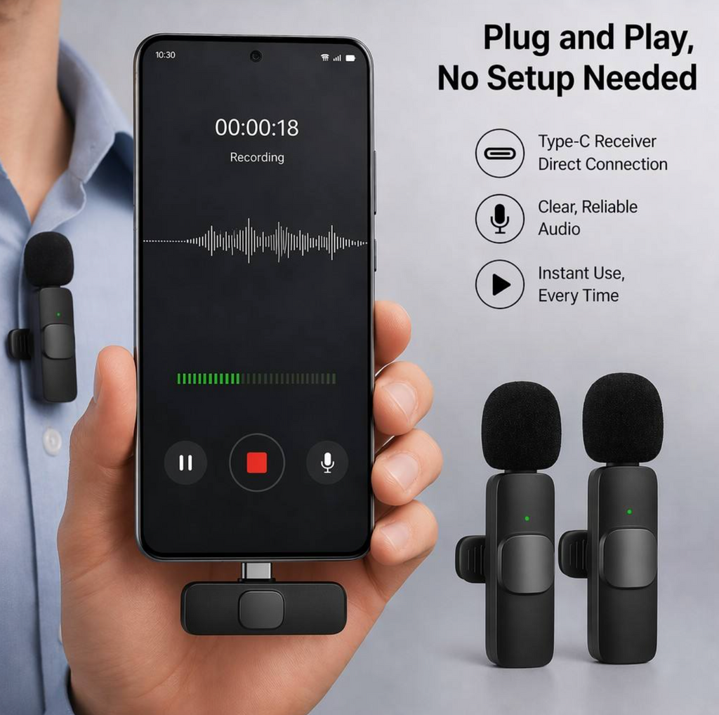 K9 Wireless Lavalier Microphone