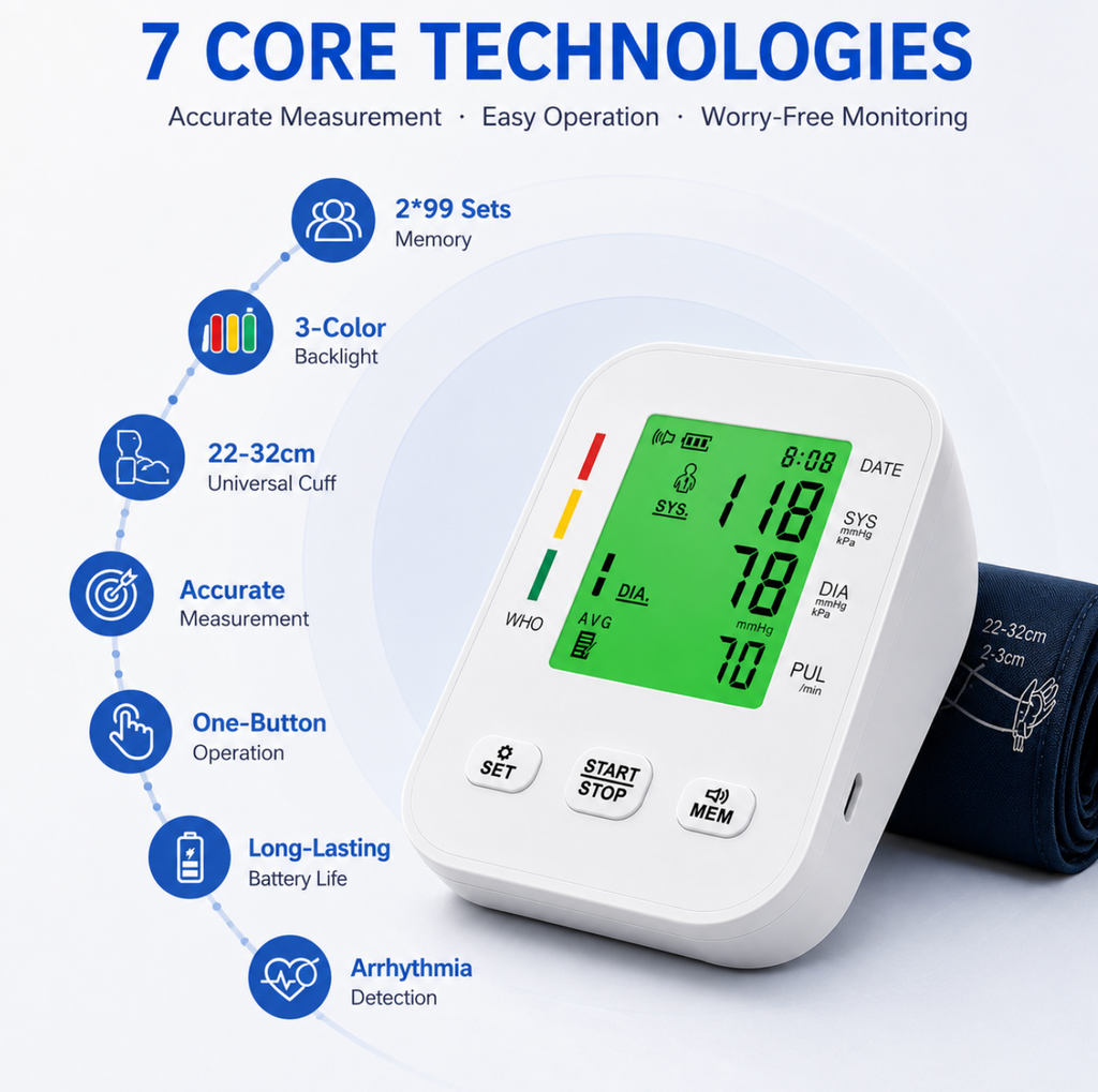Digital Upper Arm Blood Pressure Monitor