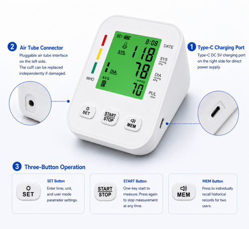 Digital Upper Arm Blood Pressure Monitor