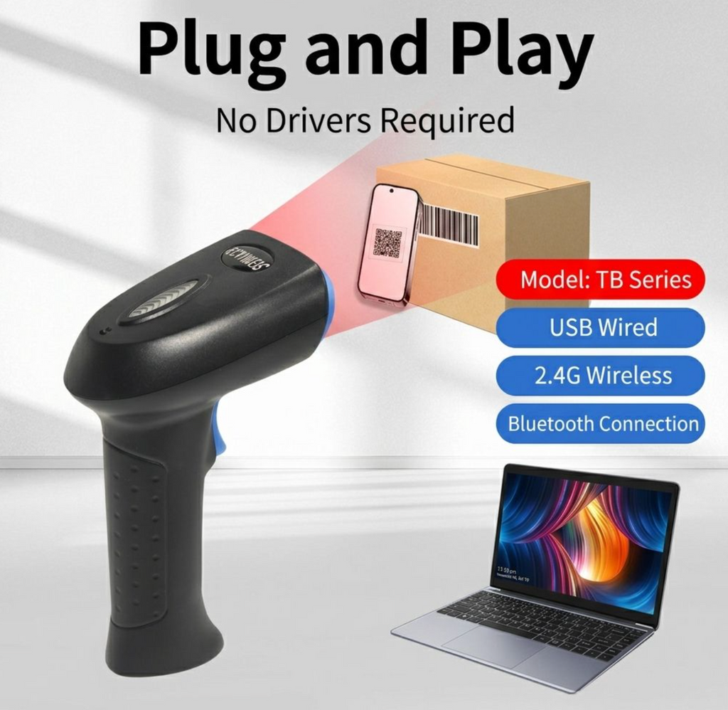 TB20BG Wireless Bluetooth 1D/2D Barcode Scanner