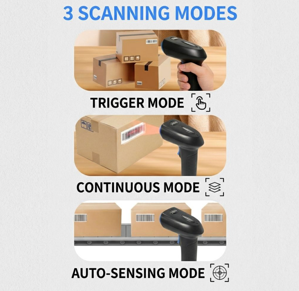 TB20BG Wireless Bluetooth 1D/2D Barcode Scanner