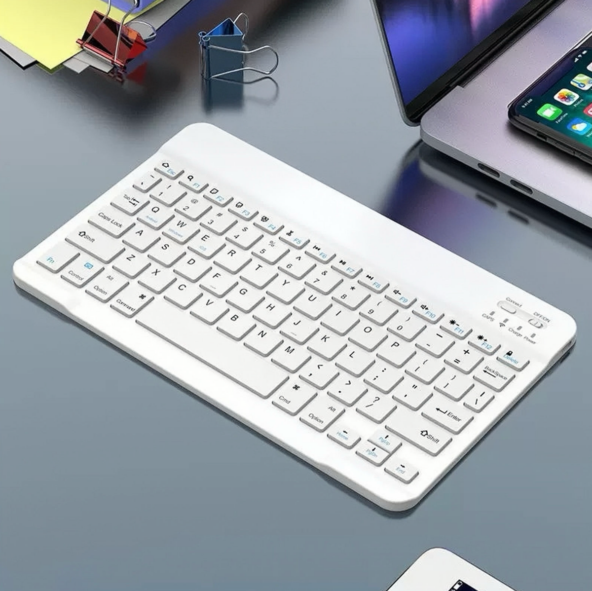 10-Inch Ultra-Slim Wireless Bluetooth Keyboard