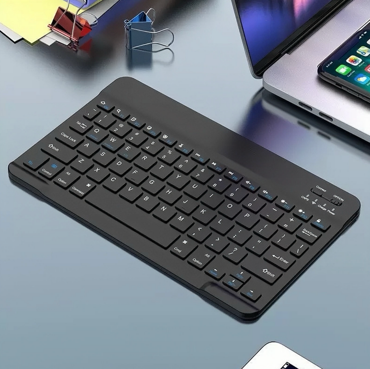 10-Inch Ultra-Slim Wireless Bluetooth Keyboard