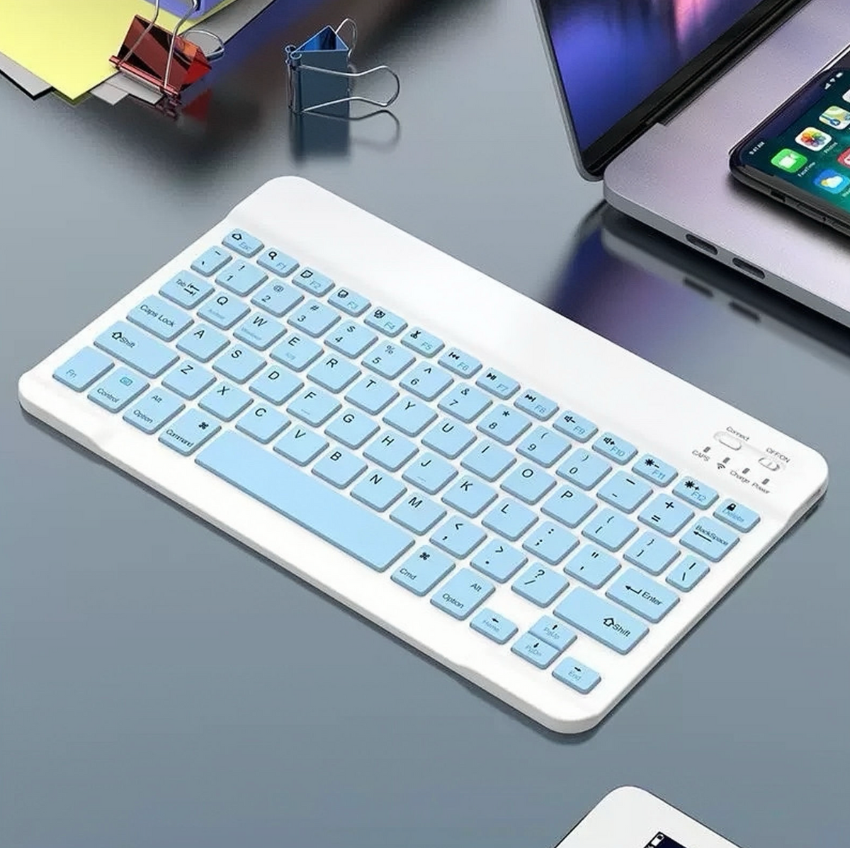 10-Inch Ultra-Slim Wireless Bluetooth Keyboard