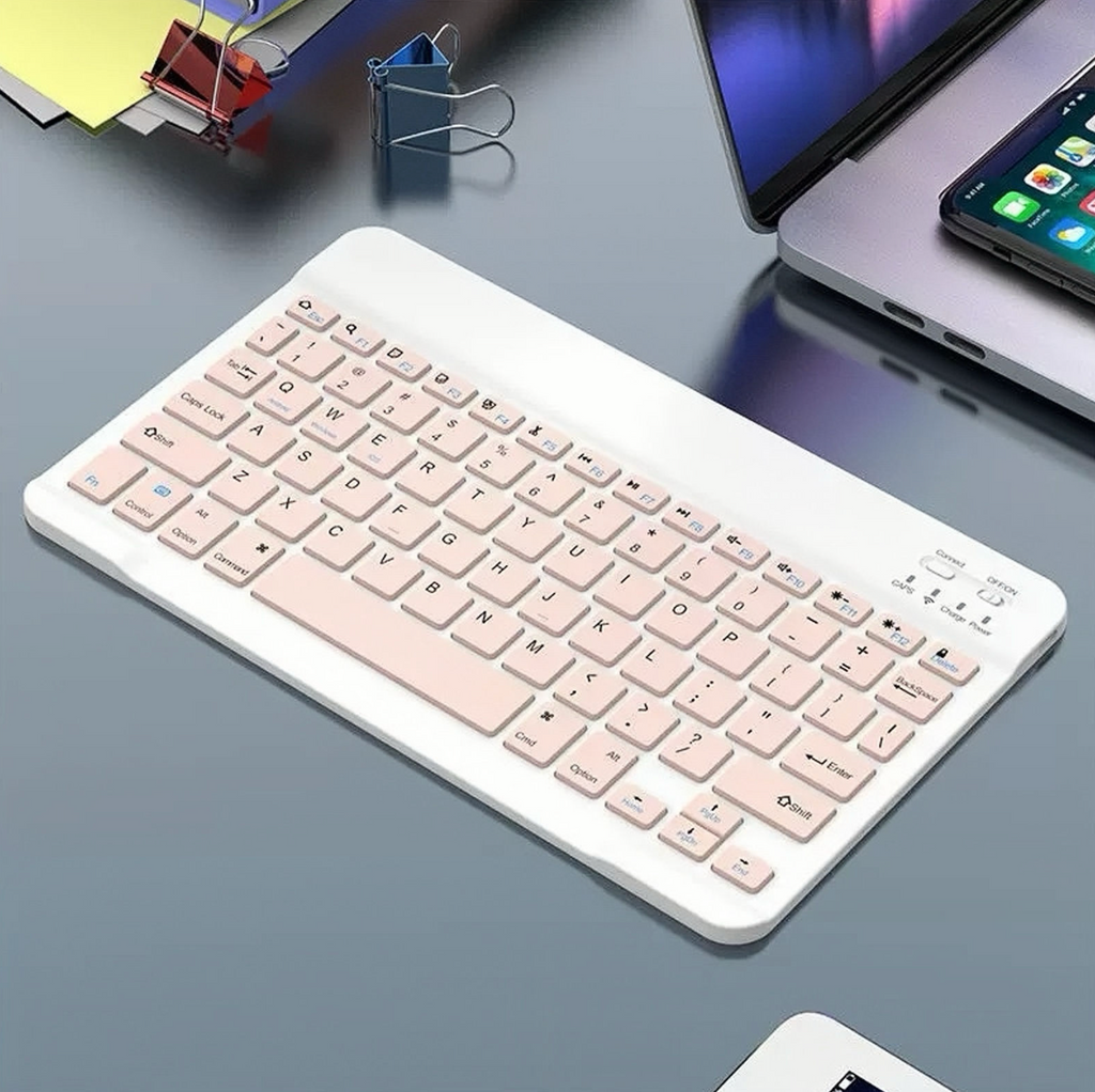 10-Inch Ultra-Slim Wireless Bluetooth Keyboard