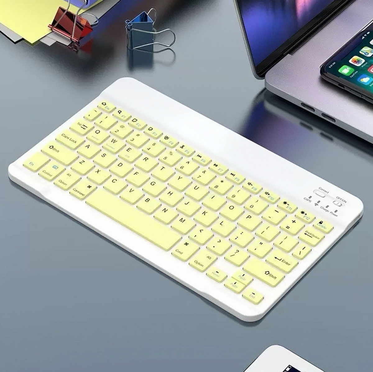 10-Inch Ultra-Slim Wireless Bluetooth Keyboard