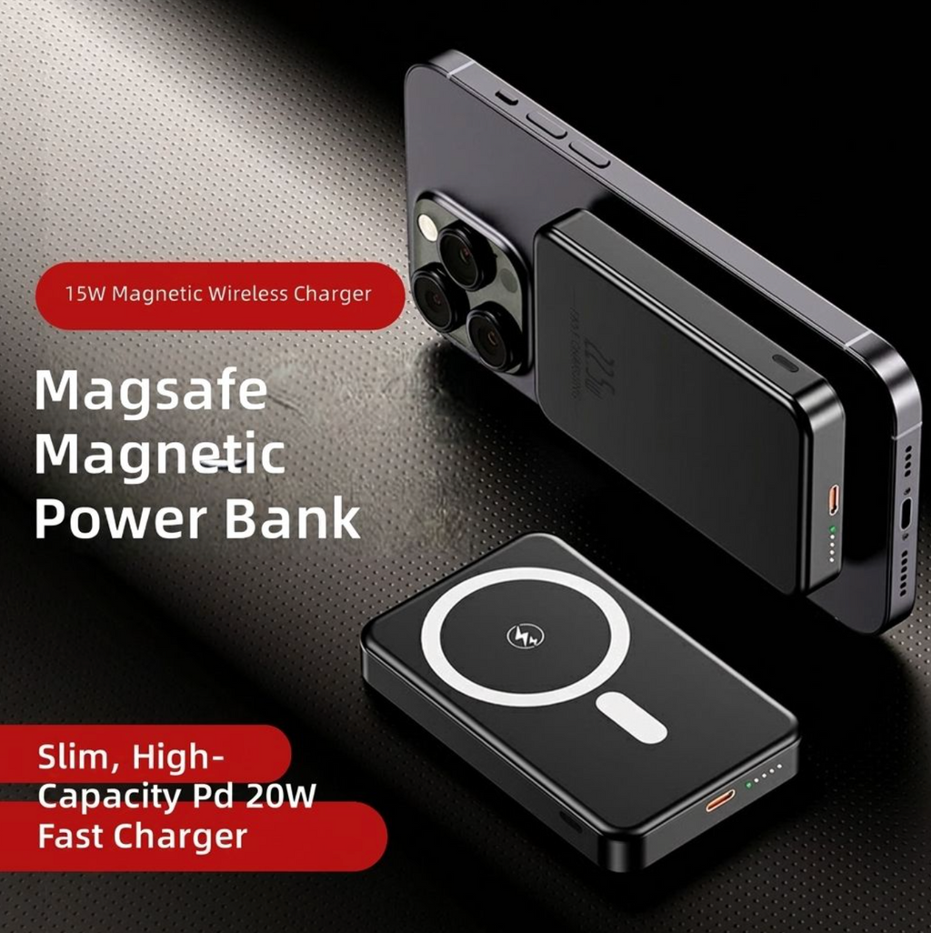 Ultra-Slim 15W Magnetic Wireless Power Bank